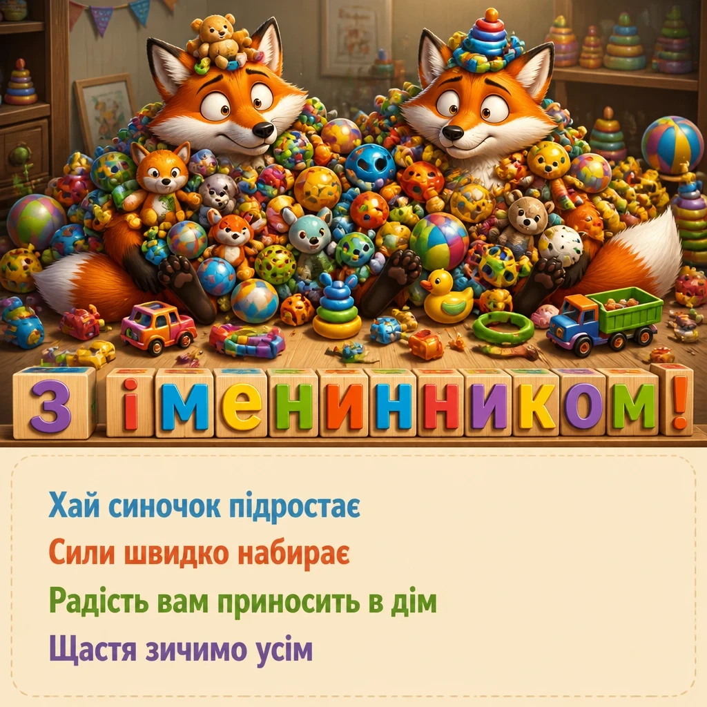 привітання батькам з іменинником