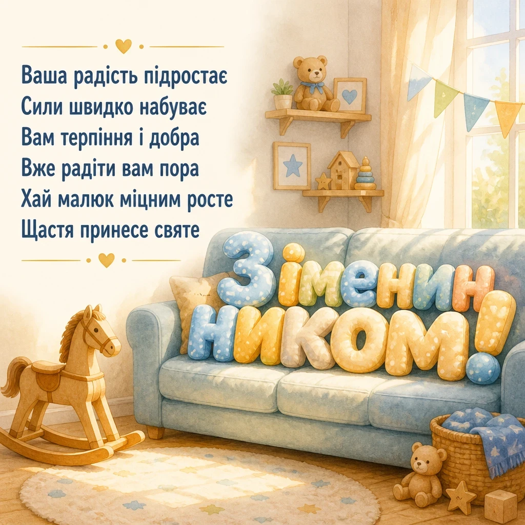 привітання батькам з іменинником