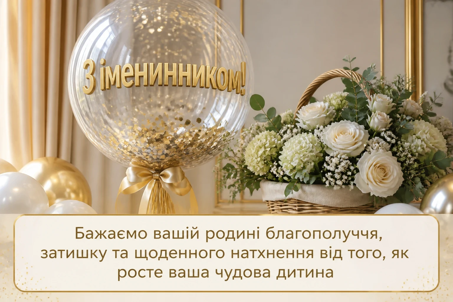 привітання батькам з іменинником