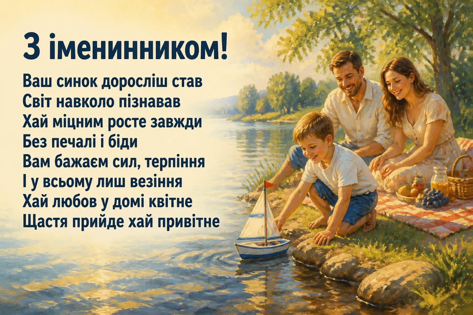 привітання батькам з іменинником