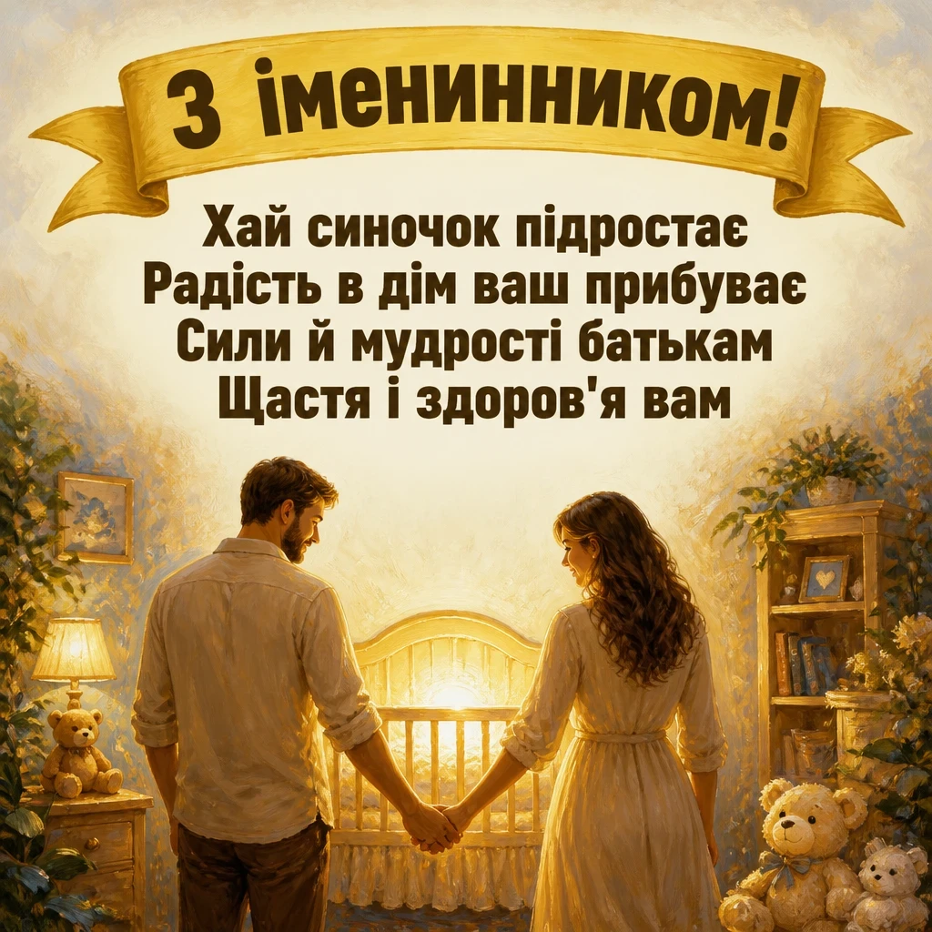 привітання батькам, з іменинником