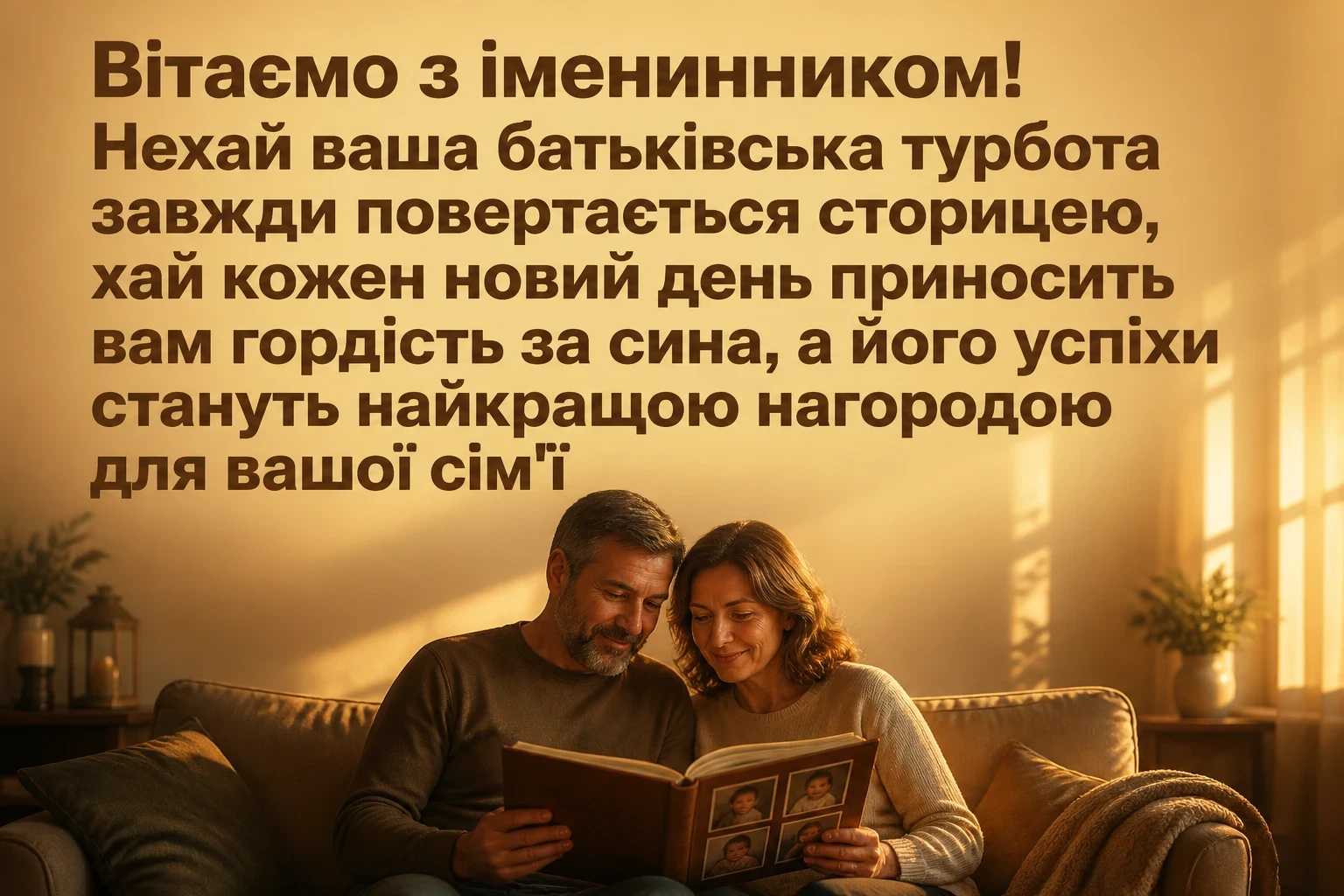 привітання батькам, з іменинником