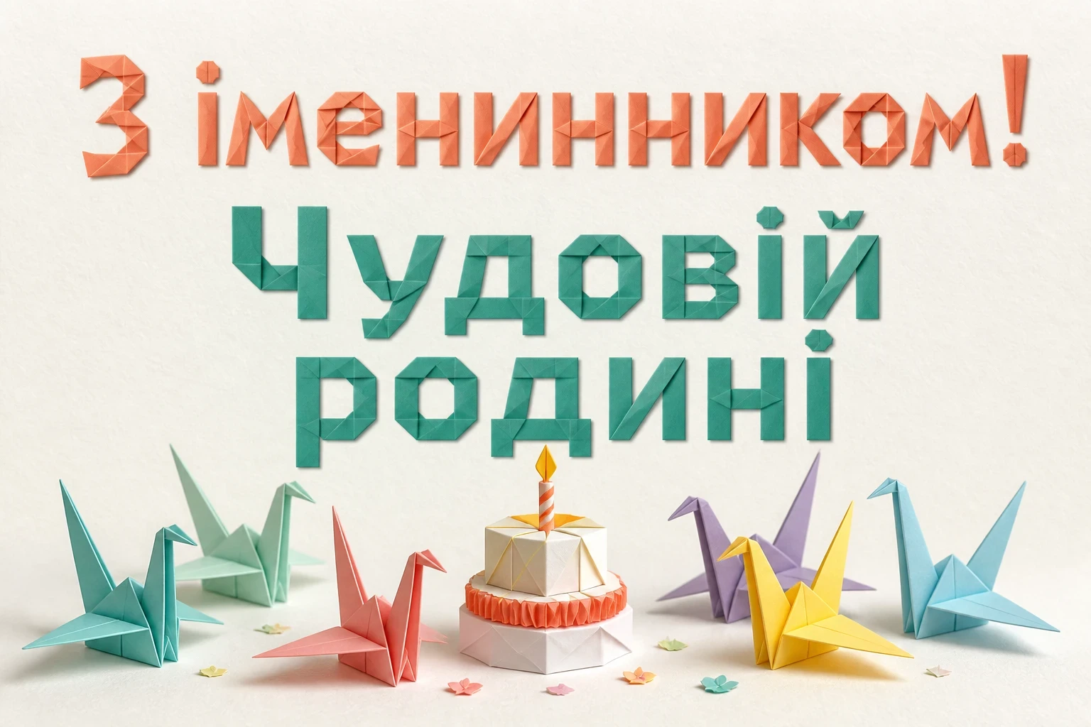 привітання батькам, з іменинником