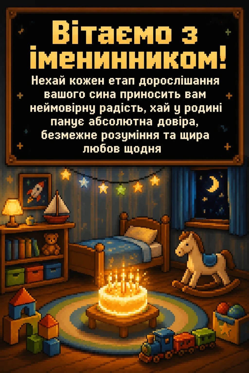 привітання батькам, з іменинником