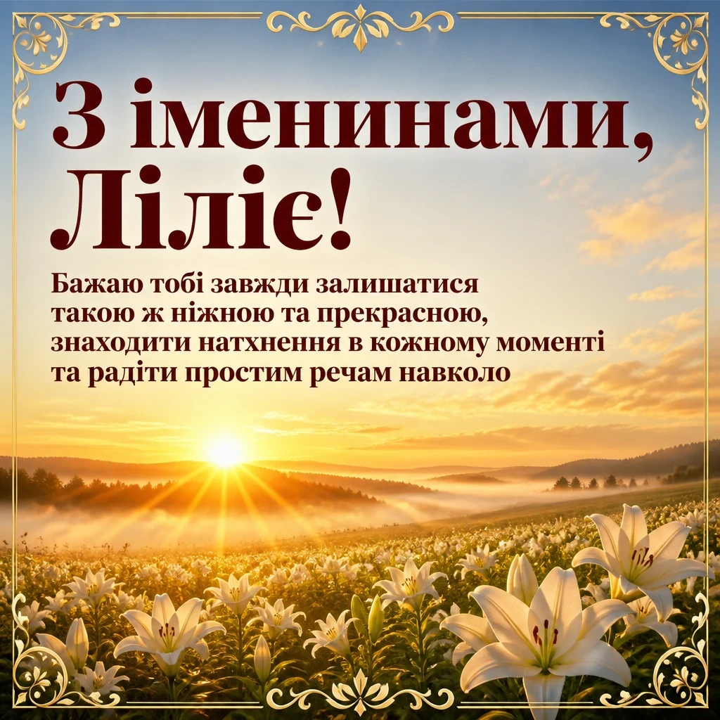 іменини лілії