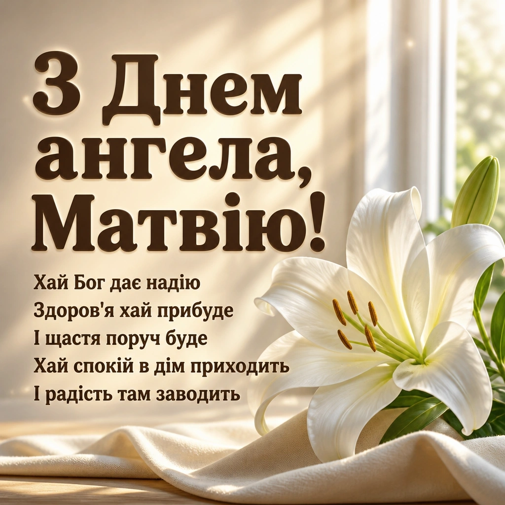 іменини матвія