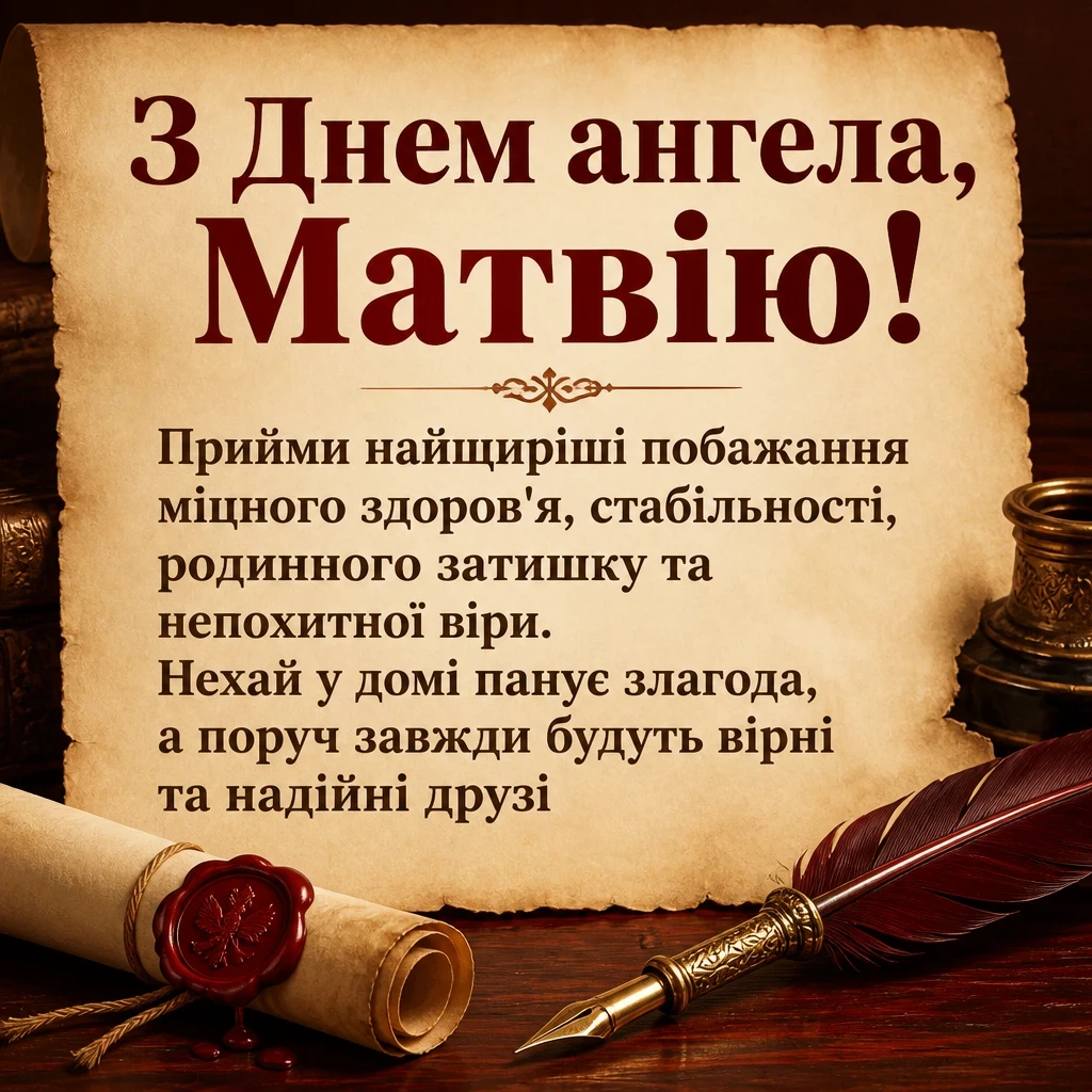 іменини матвія