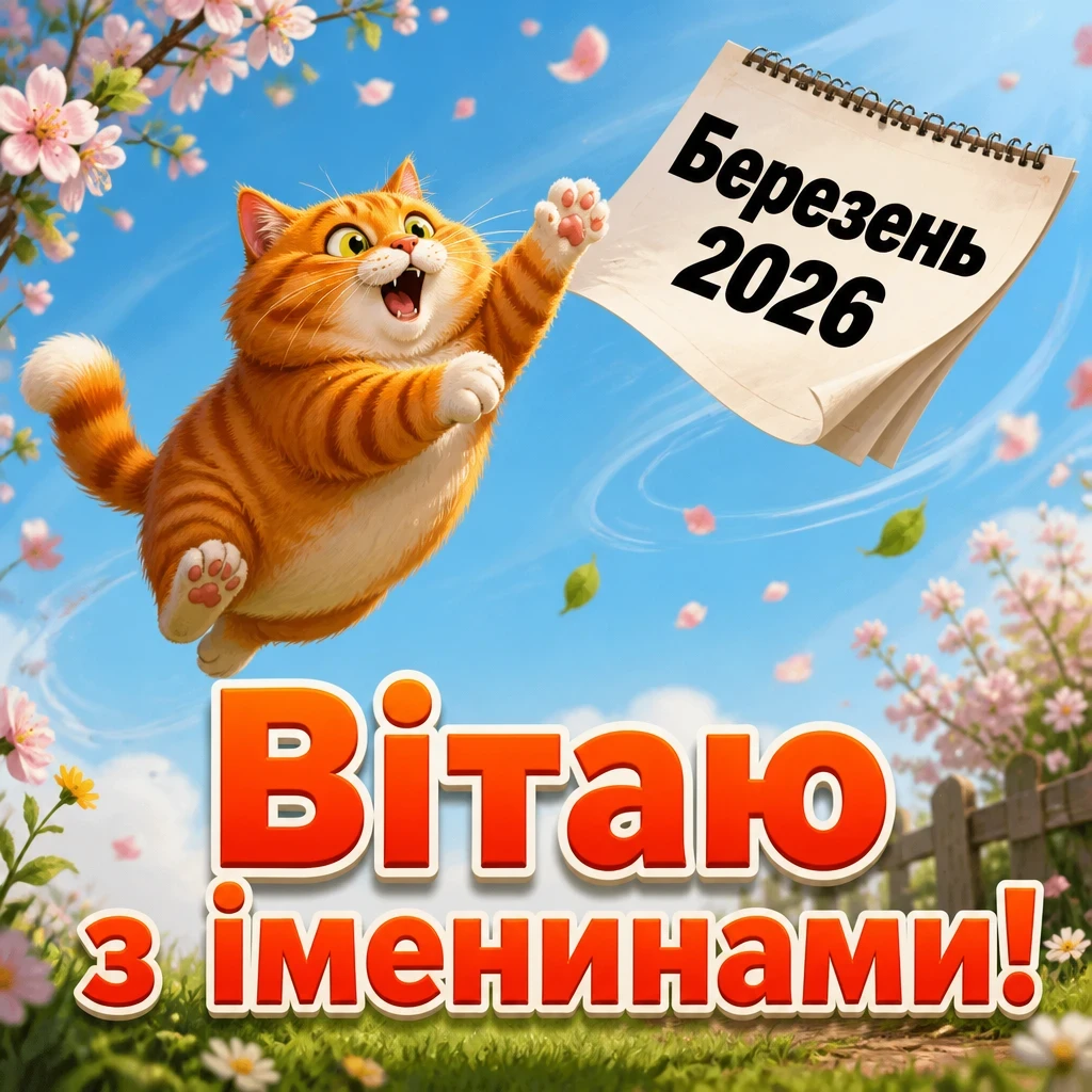 іменини березень 2026