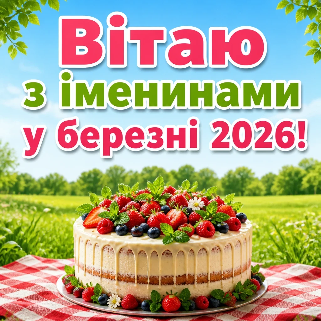 іменини березень 2026