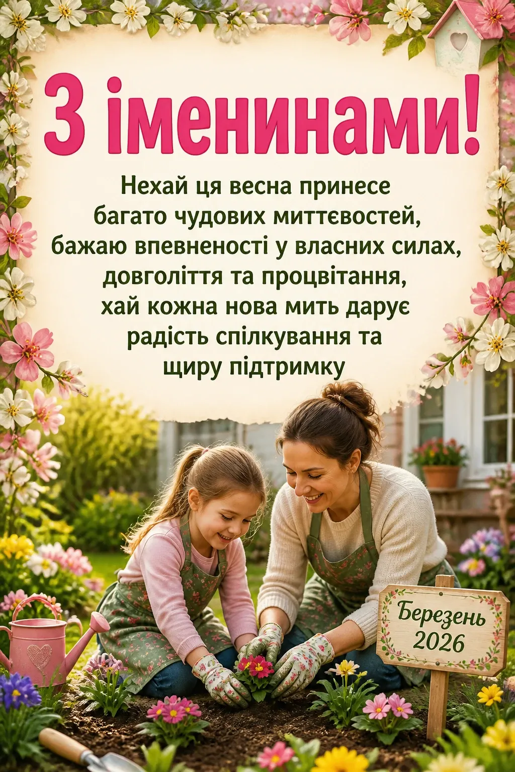 іменини березень 2026