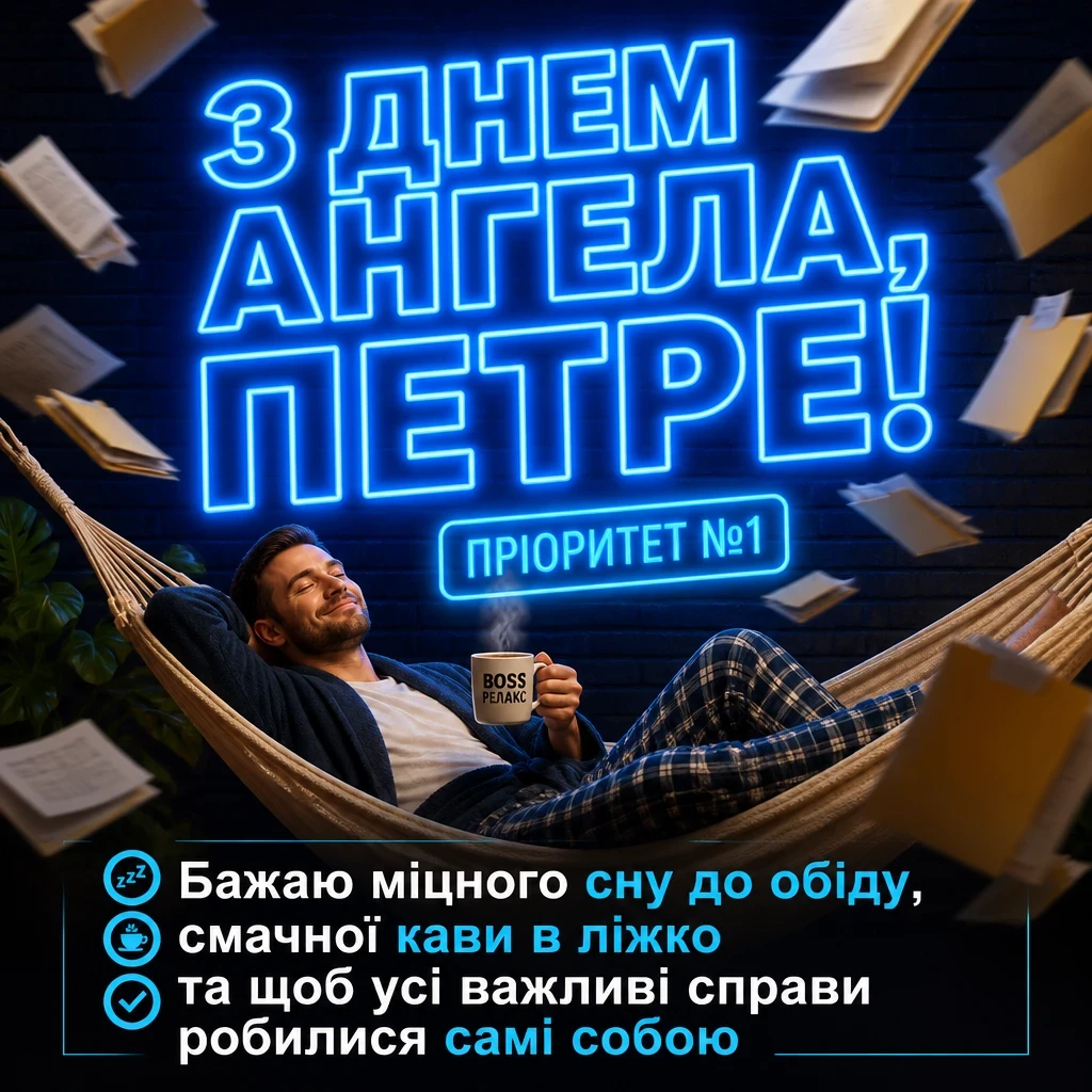 іменини петра привітання
