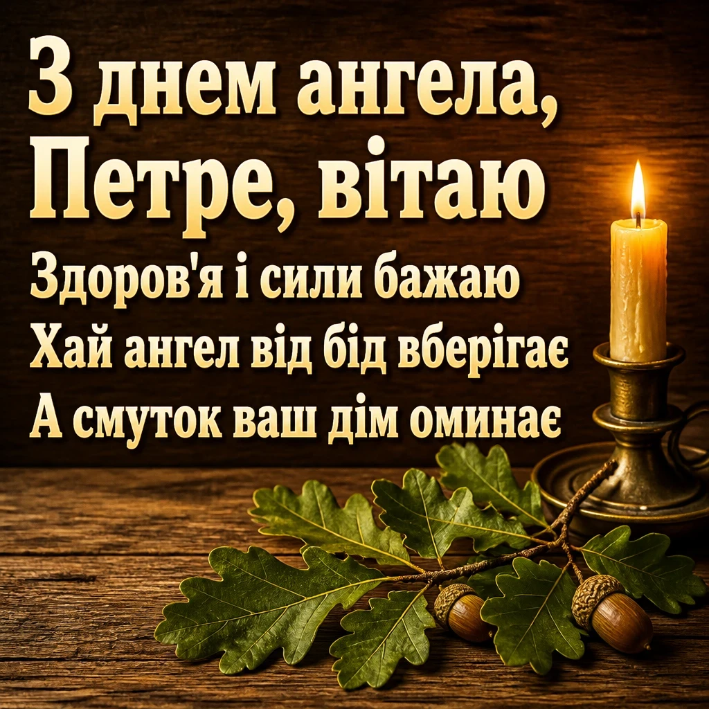 іменини петра привітання