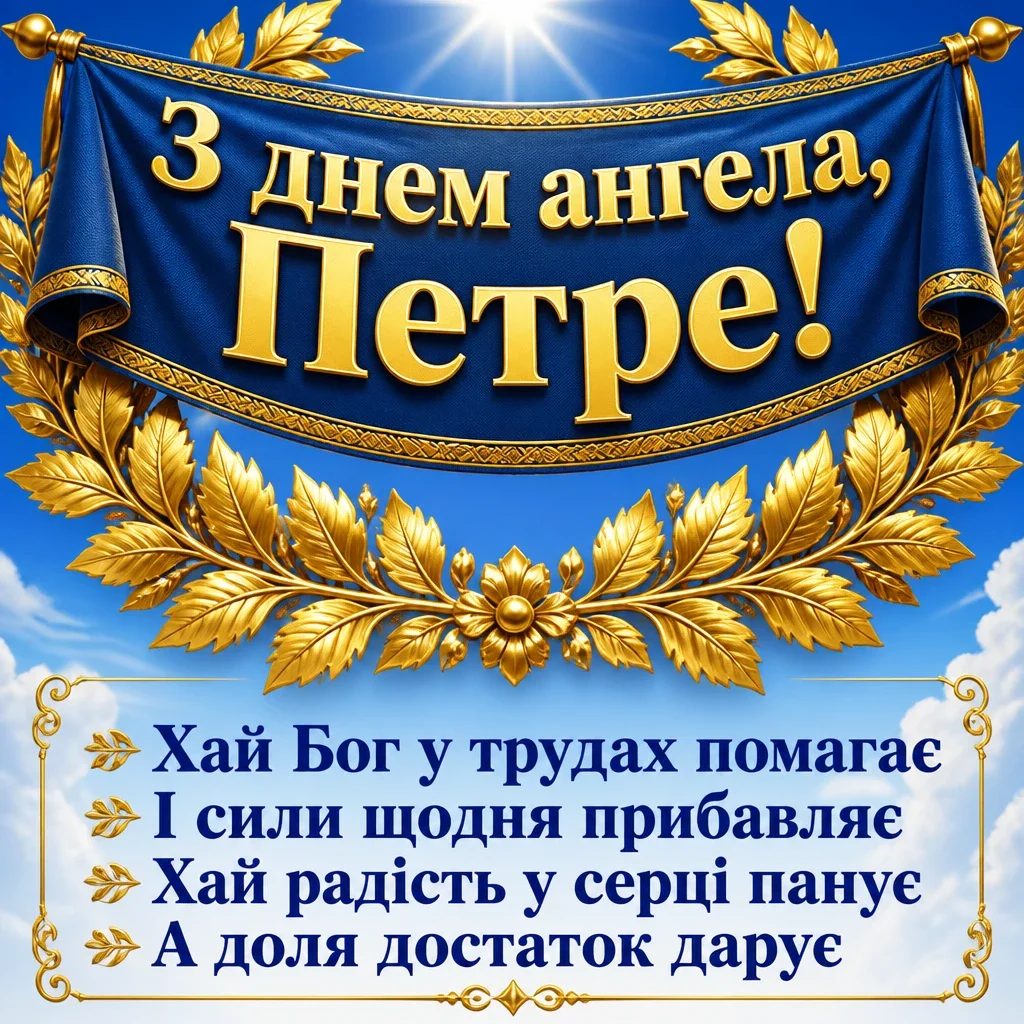 іменини петра привітання