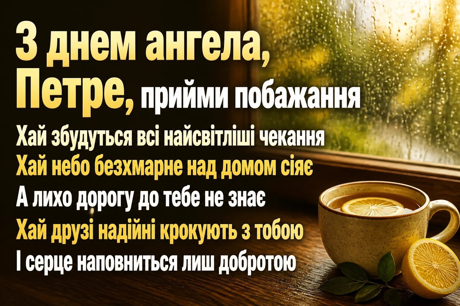 іменини петра привітання