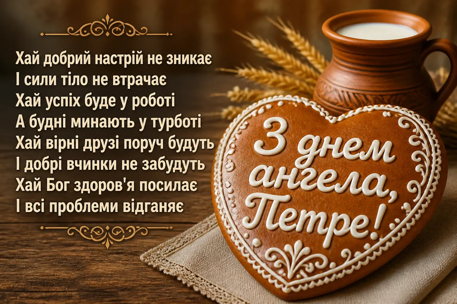 іменини петра привітання