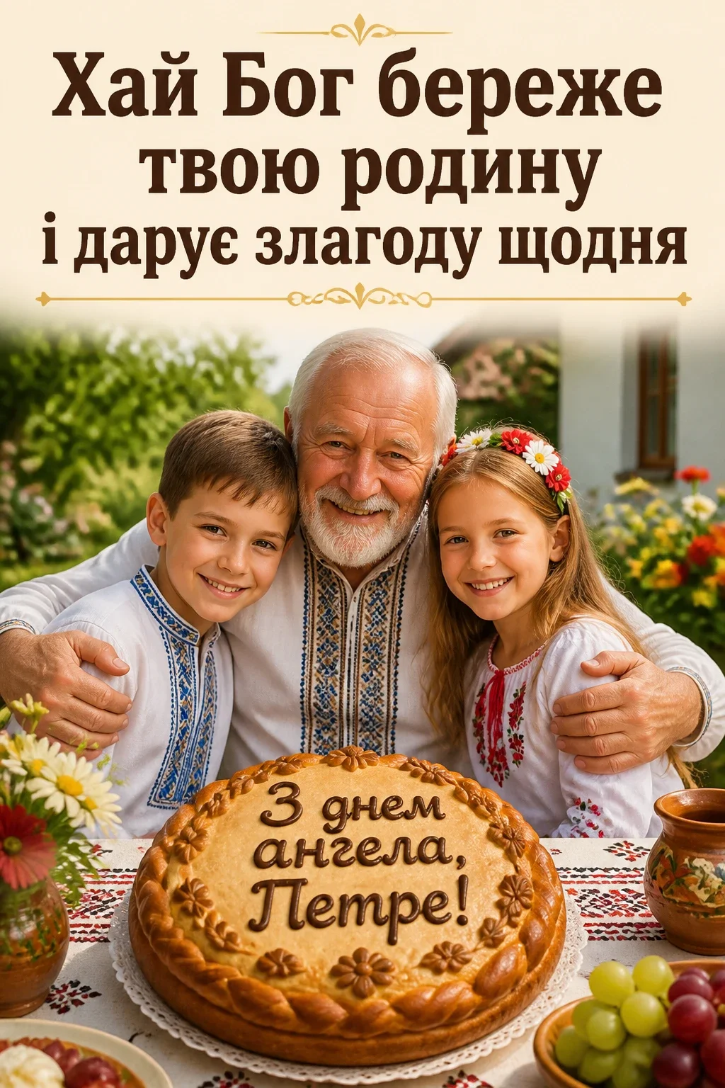 іменини петра привітання