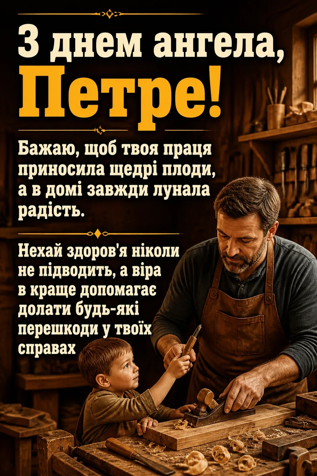іменини петра привітання