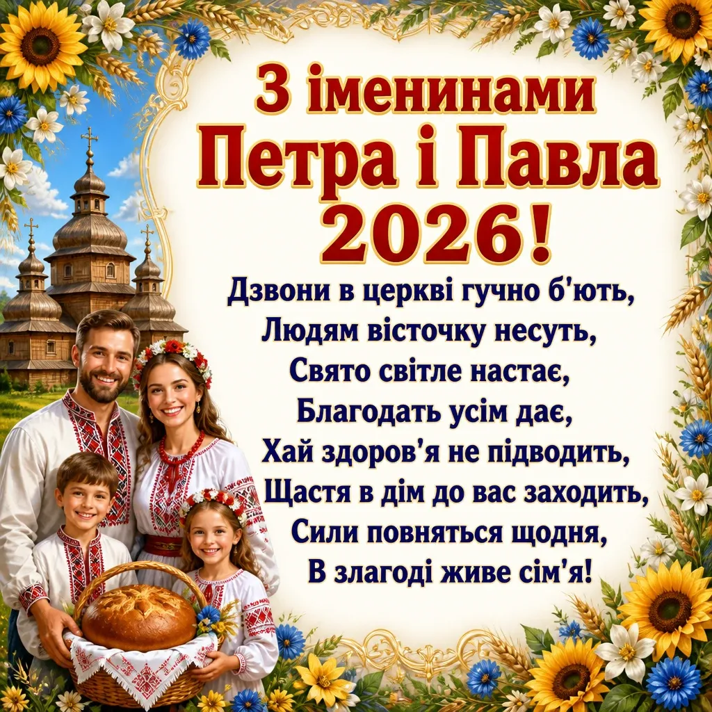 іменини петра і павла 2026 іменини петра і павла 2026