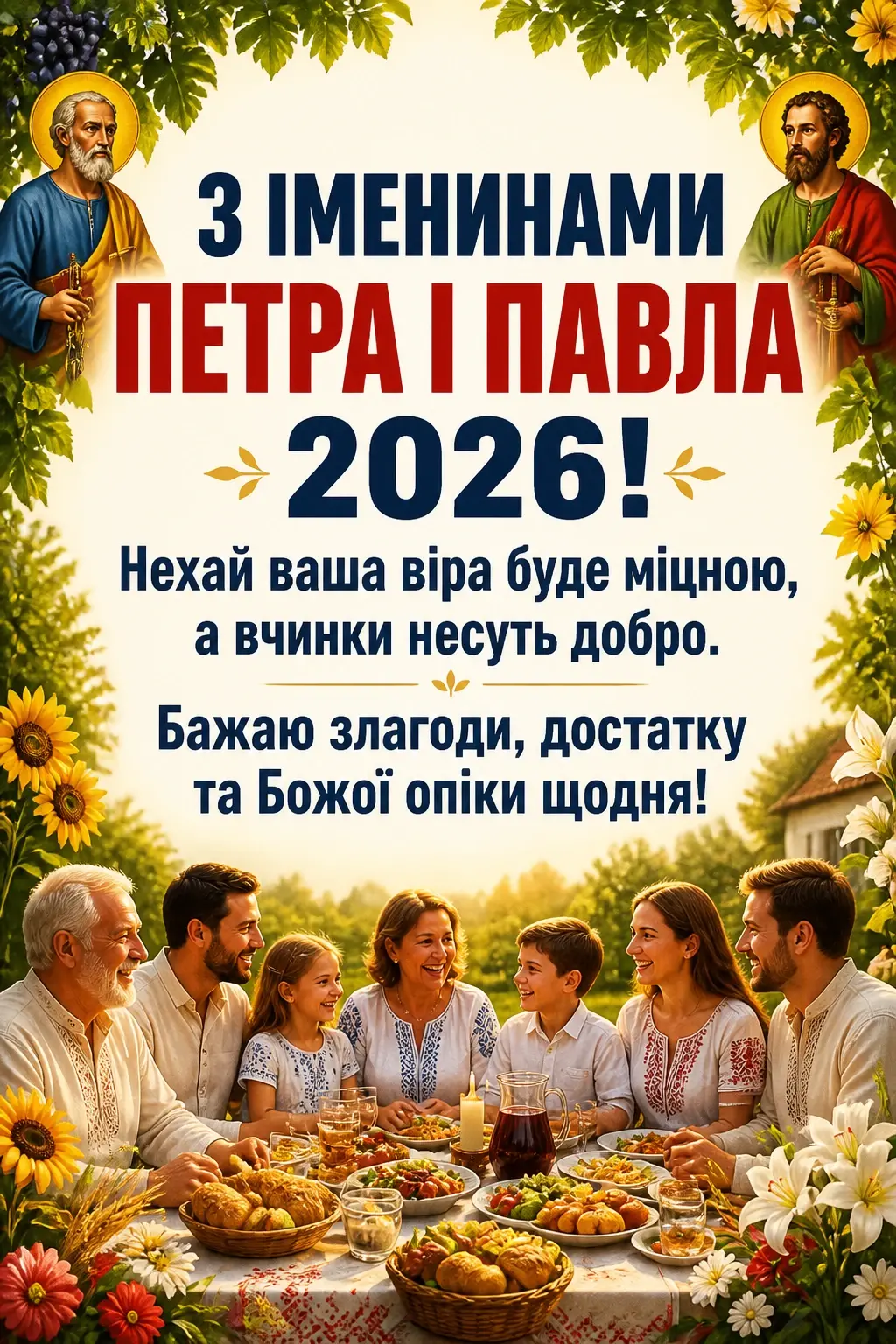 іменини петра і павла 2026 іменини петра і павла 2026