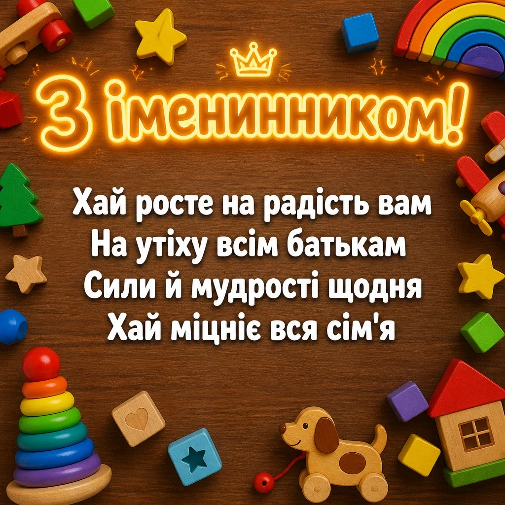 привітання батьків з іменинником