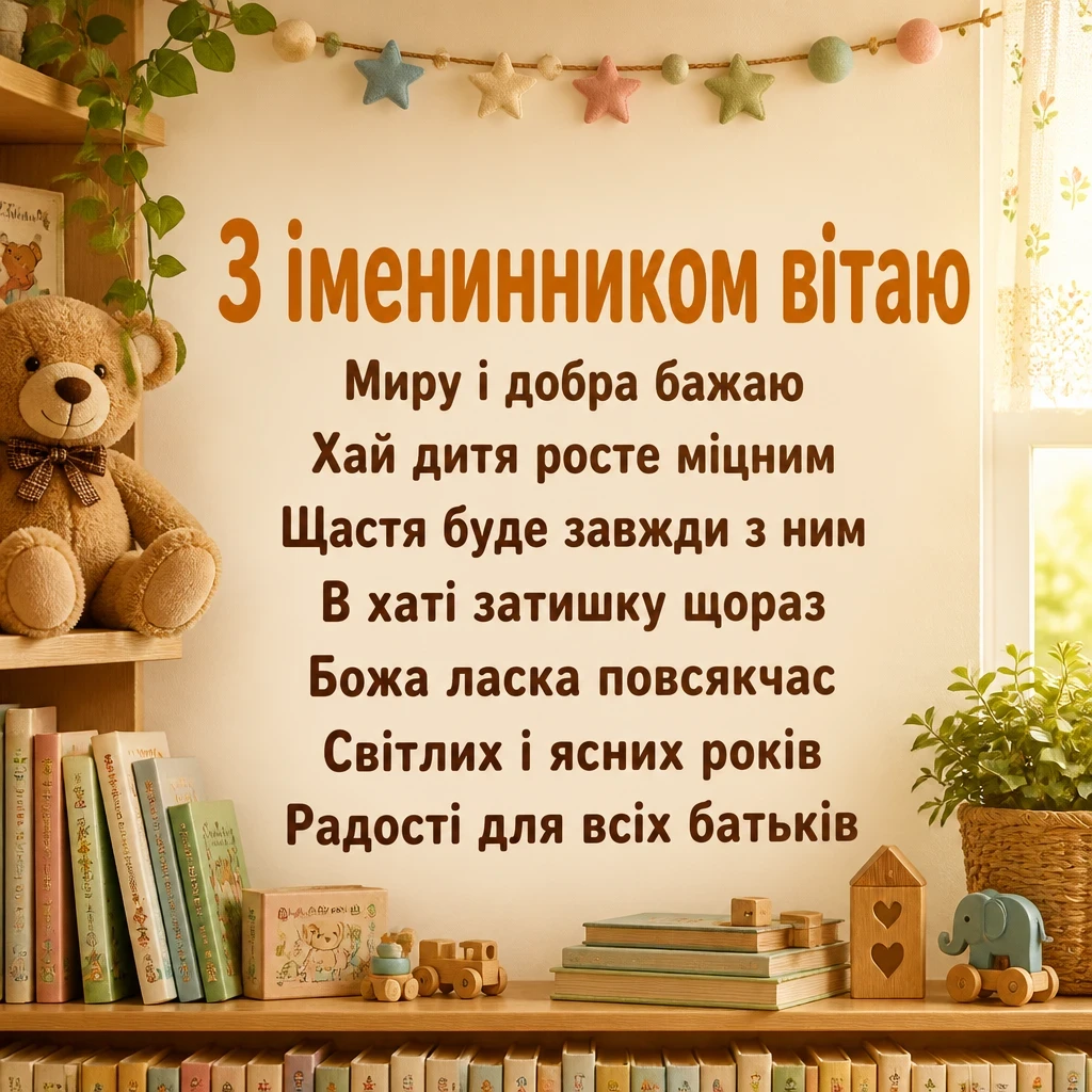 привітання батьків з іменинником