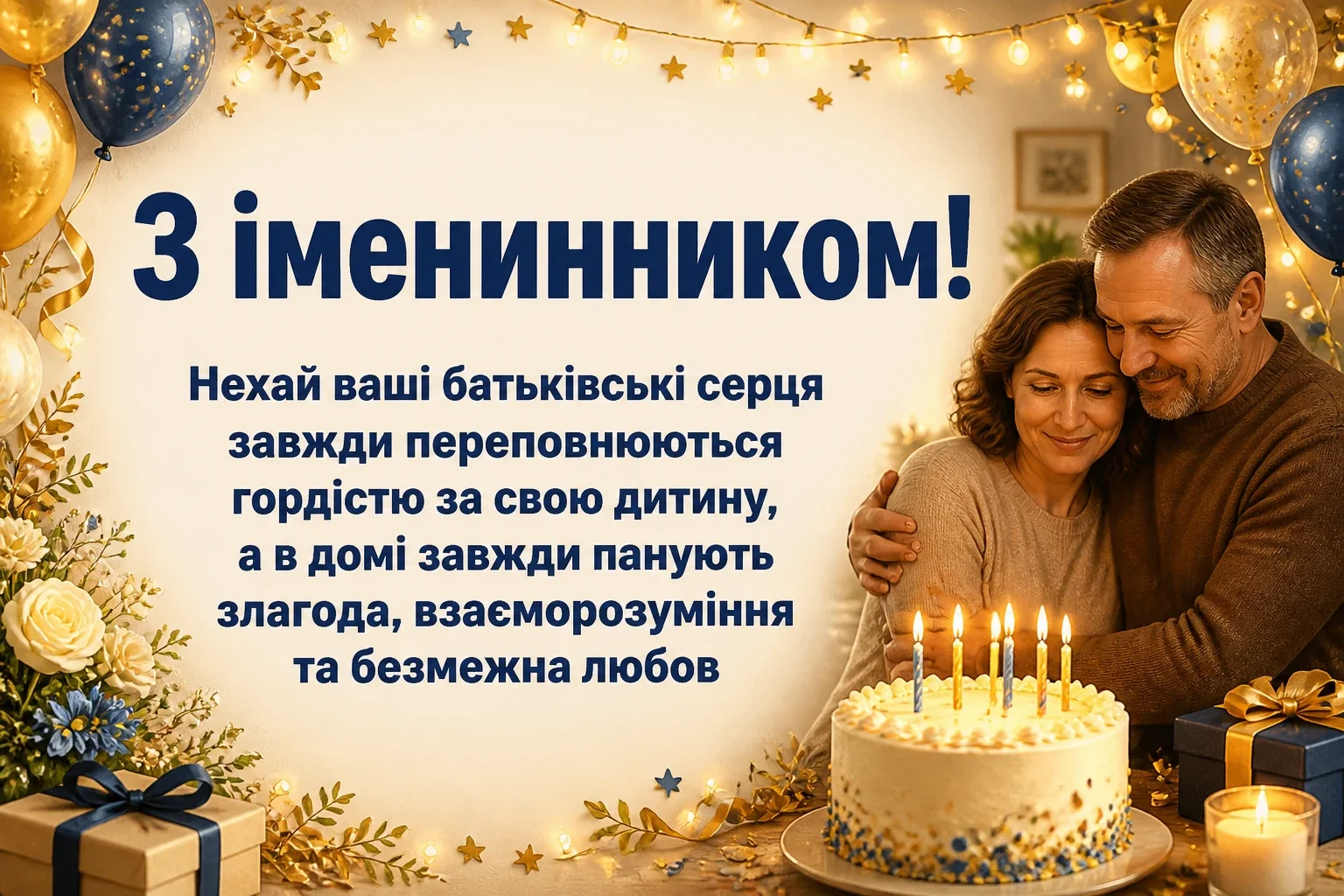 привітання батьків з іменинником