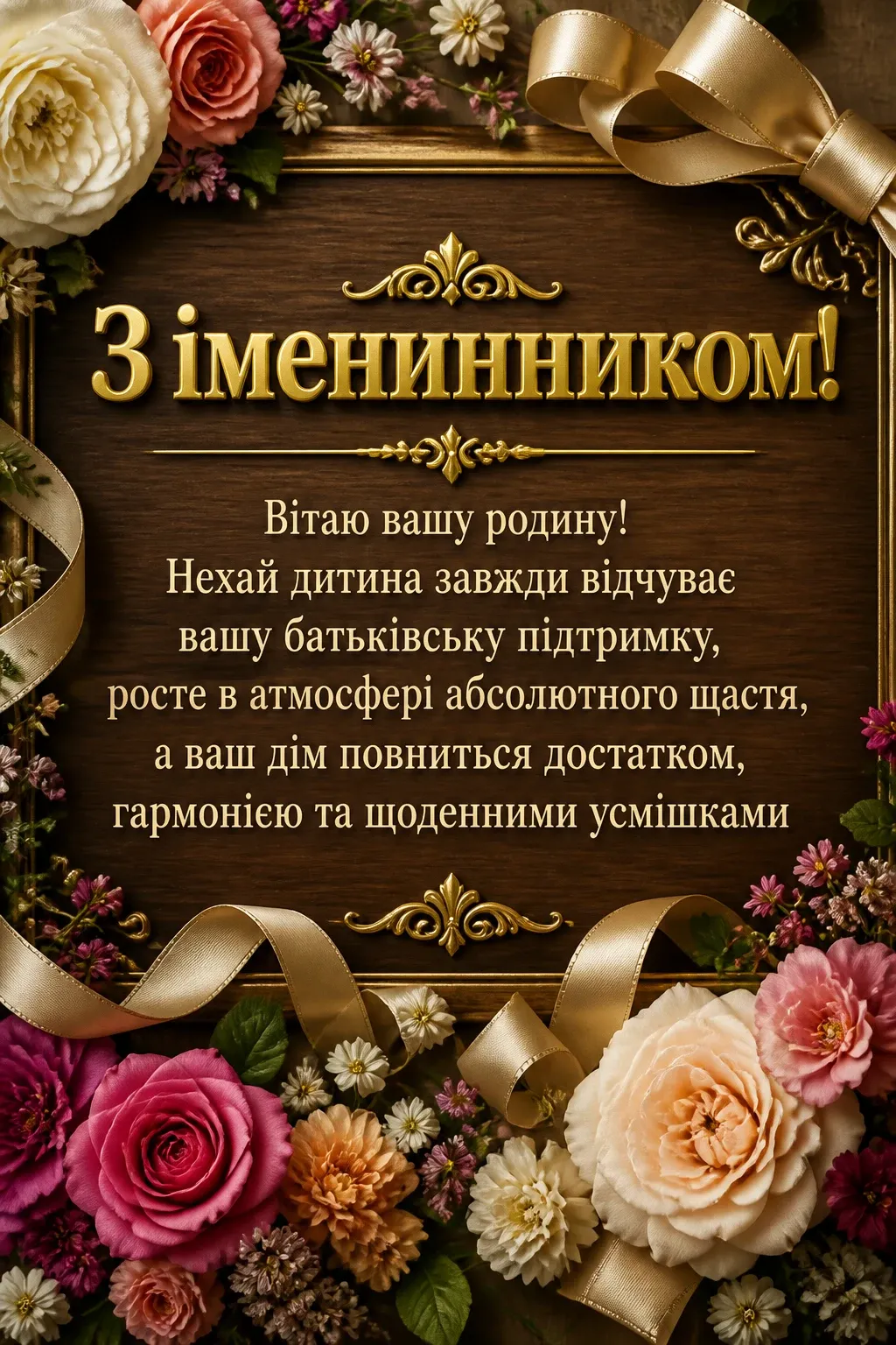 привітання батьків з іменинником