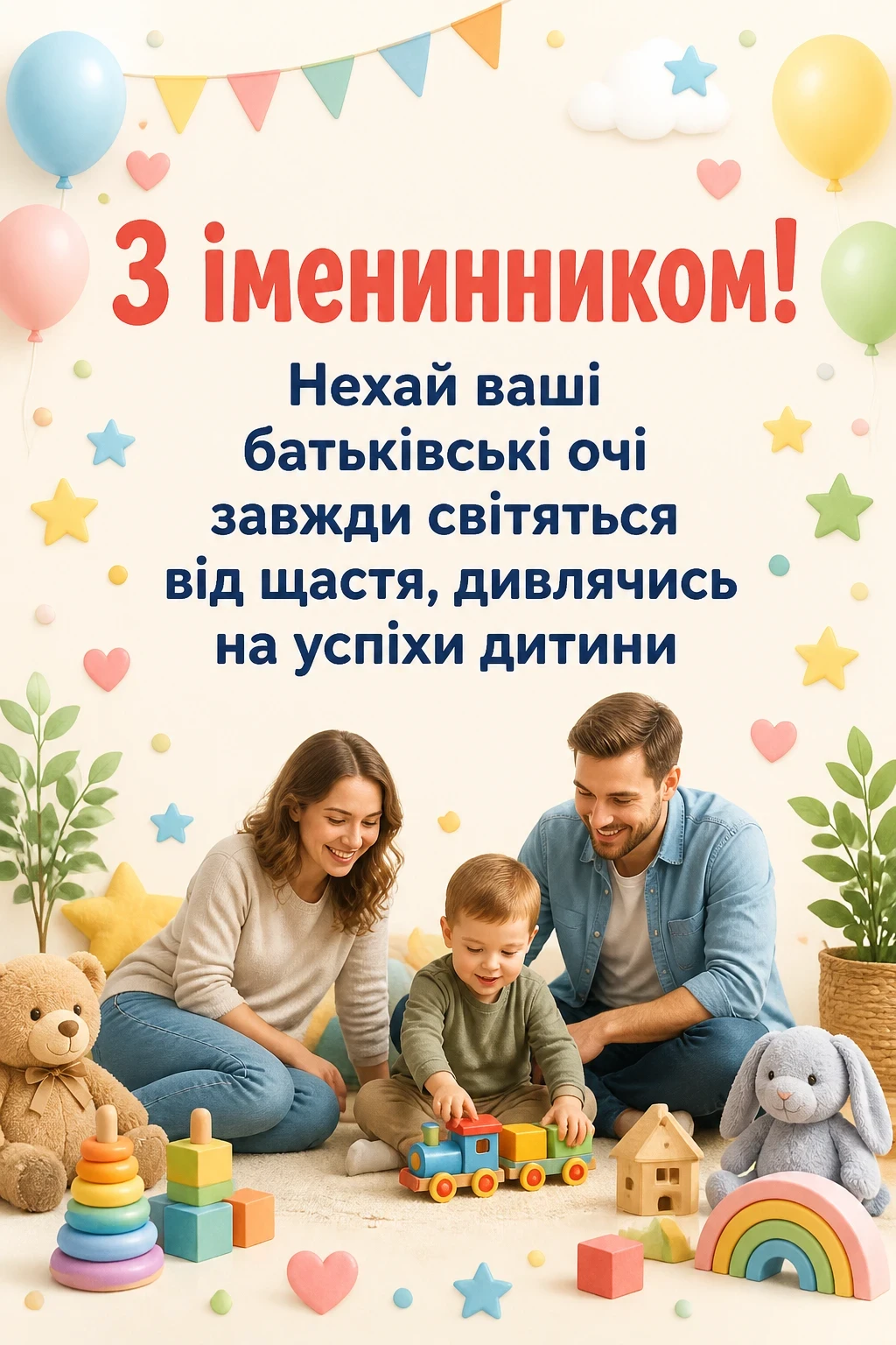 привітання батьків з іменинником