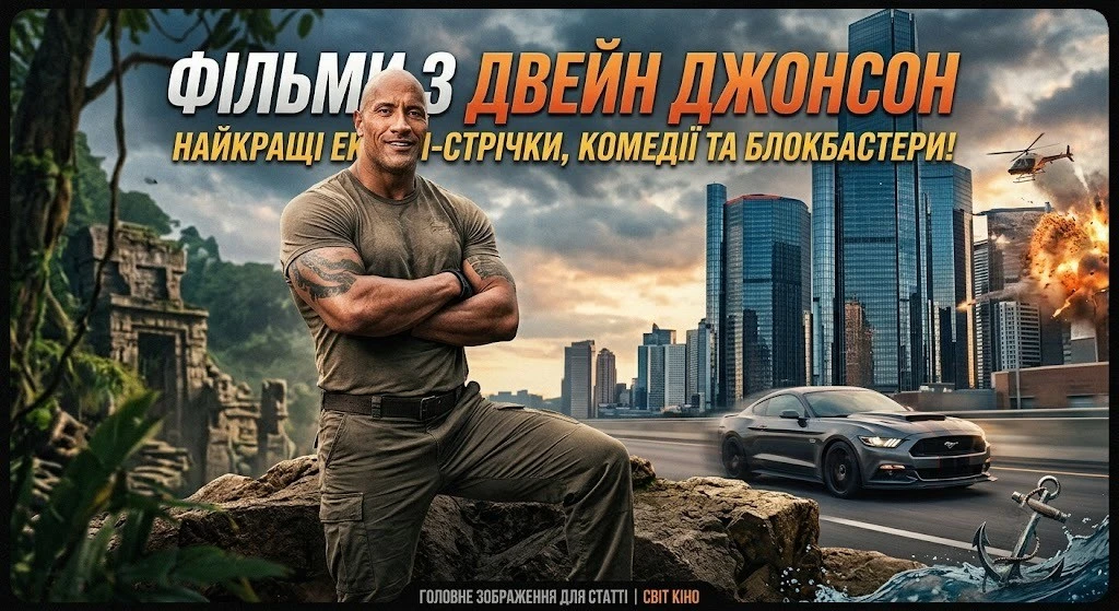 Фільми з Двейн Джонсон у різному настрої