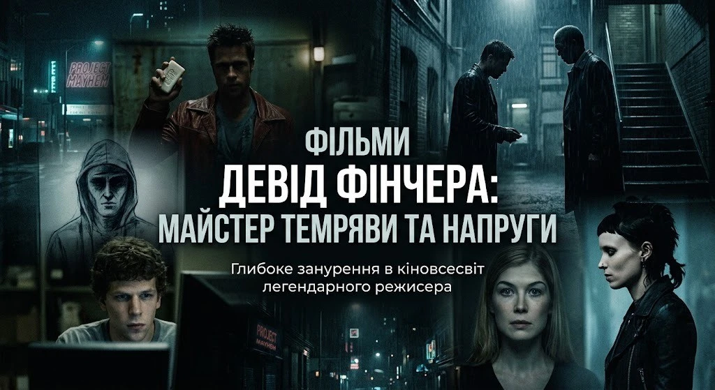 Топ фільмів Девіда Фінчера з коротким описом кожного