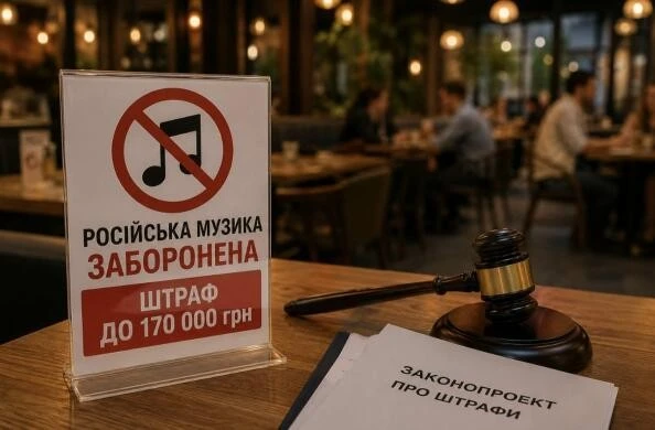 Парламентарі пропонують жорсткі штрафи за російськомовні треки в сферах торгівлі та послуг